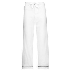 Bodas seersucker cotton pajama pant white sz Large